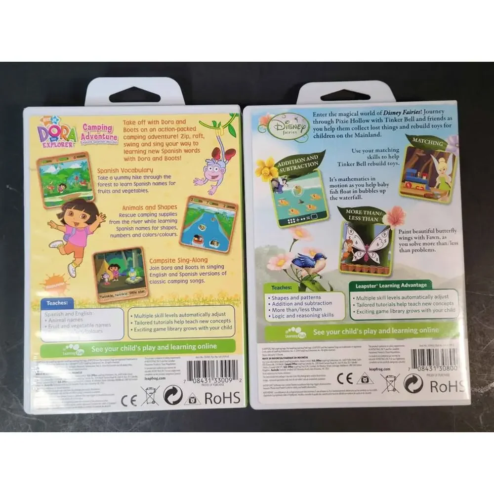 Leapster Learning Games Disney Fairies & Dora the Explorer Camping Adventure
